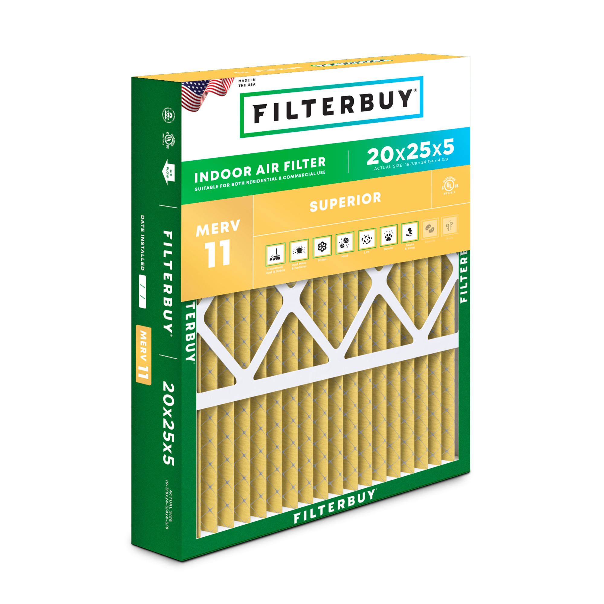 20x25x5 Air Filter (19.88 x 24.75 x 4.38)